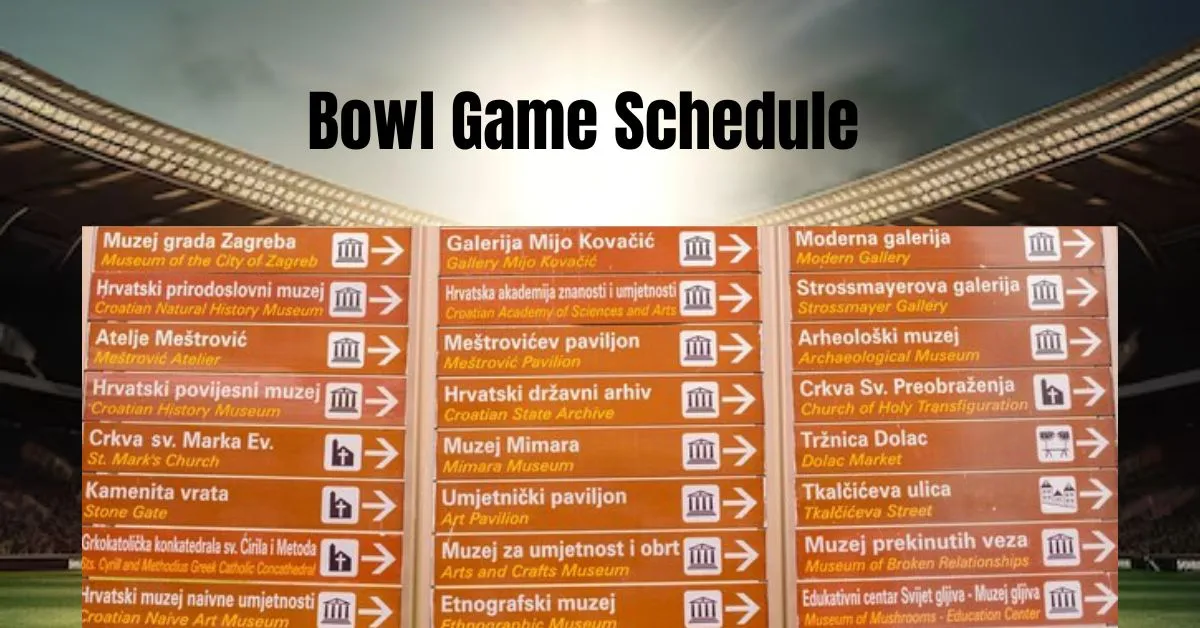 Bowl Game Schedule