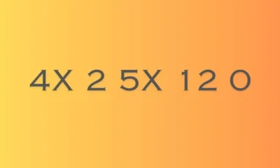 4x 2 5x 12 0