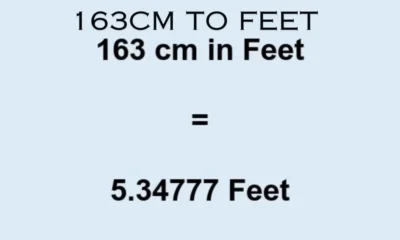 163cm to feet